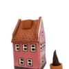 Rosa Haus – Historisches Haus, Riga | Handgefertigtes Miniaturhäuschen & Räucherkegelhalter – Bild 3