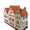 Three Brothers Keramikhäuschen – Miniatur aus Riga für Räucherkegel