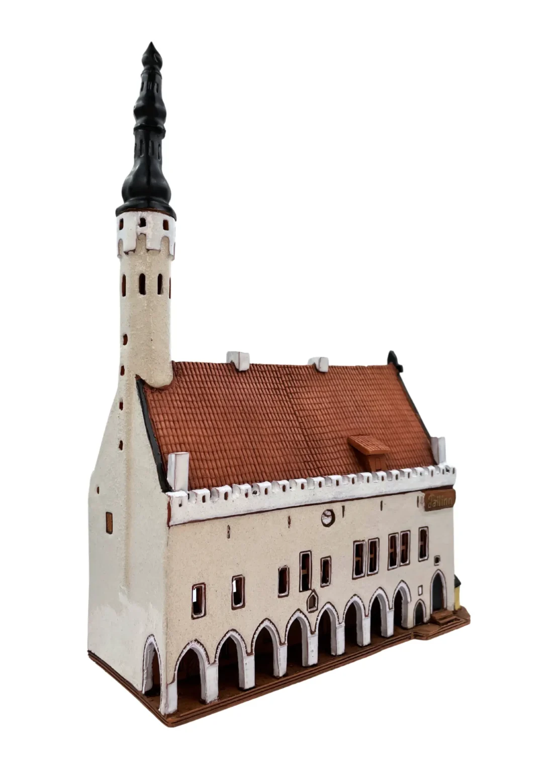 Rathaus Tallinn | Handgefertigtes Miniaturhäuschen & Teelichthalter