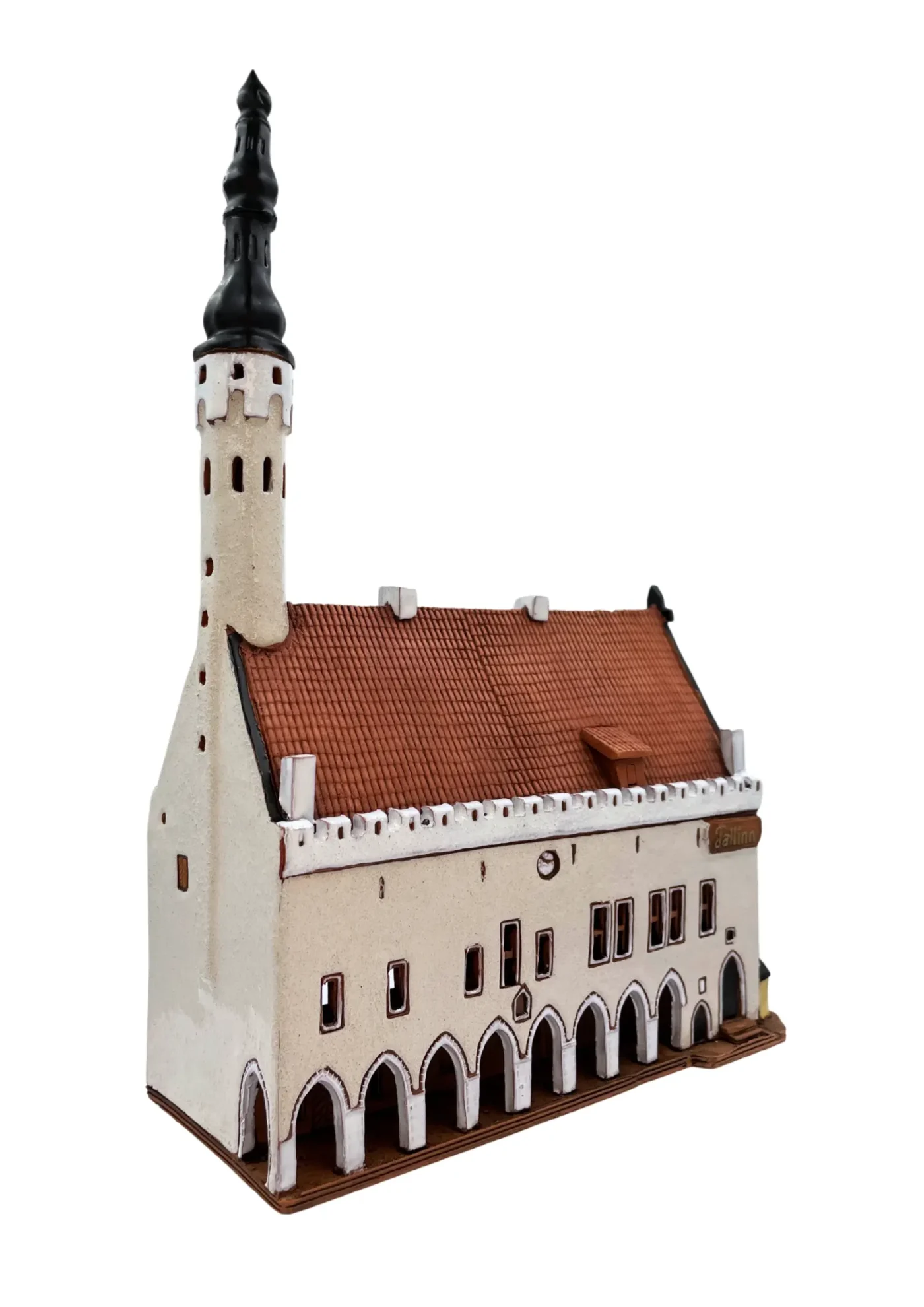 Rathaus Tallinn | Handgefertigtes Miniaturhäuschen & Teelichthalter