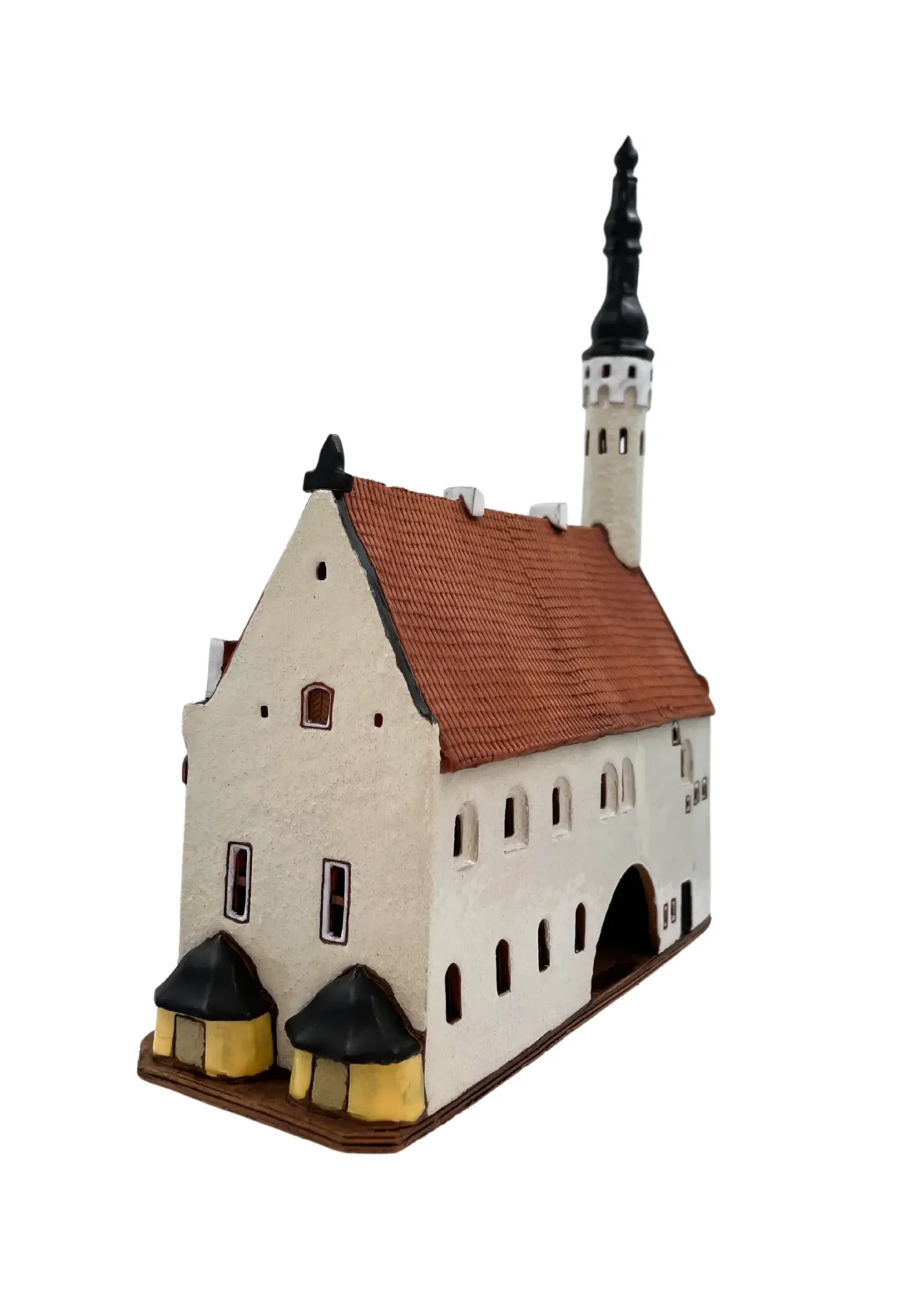 Rathaus Tallinn | Handgefertigtes Miniaturhäuschen & Teelichthalter – Bild 3