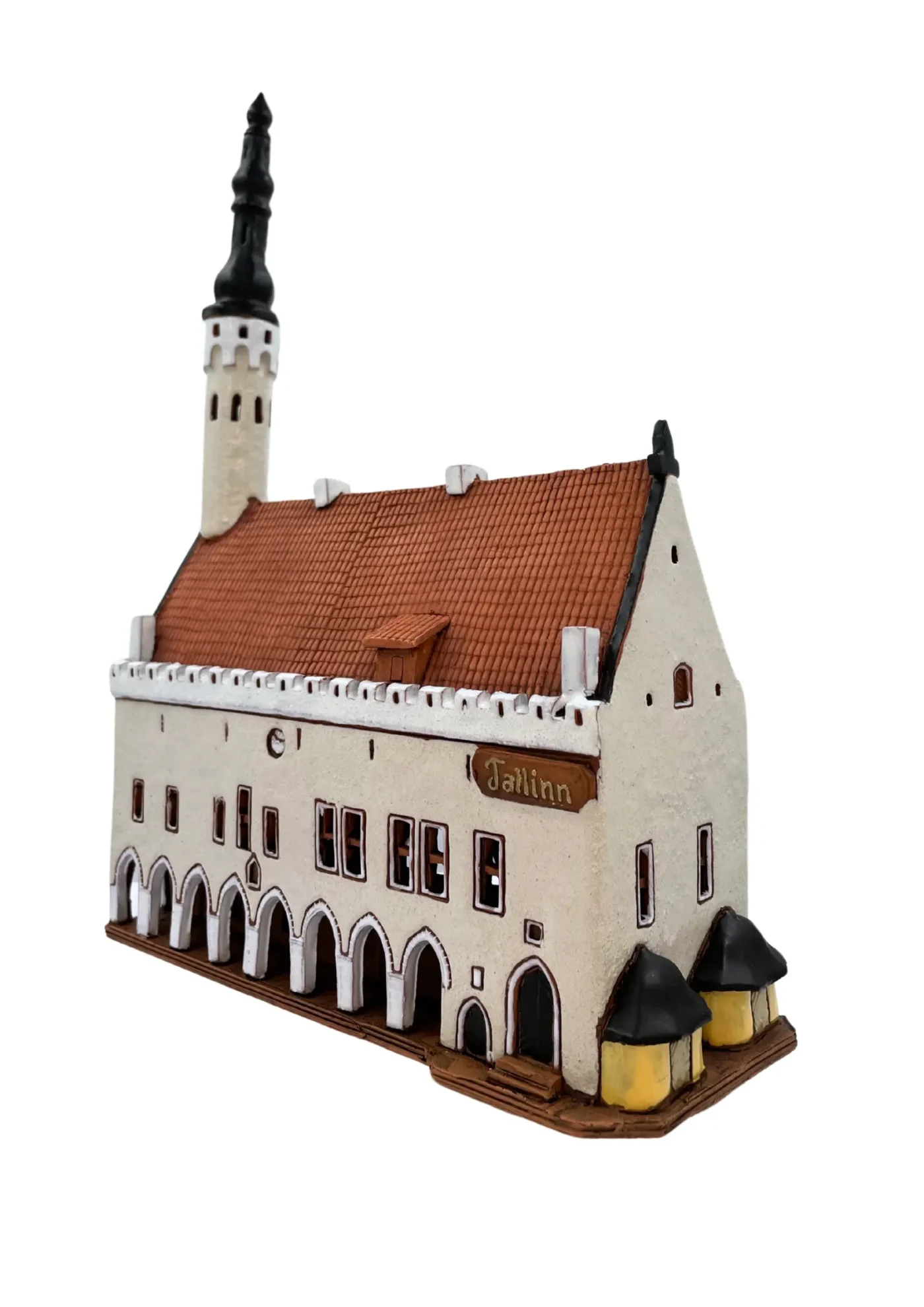 Rathaus Tallinn | Handgefertigtes Miniaturhäuschen & Teelichthalter – Bild 4