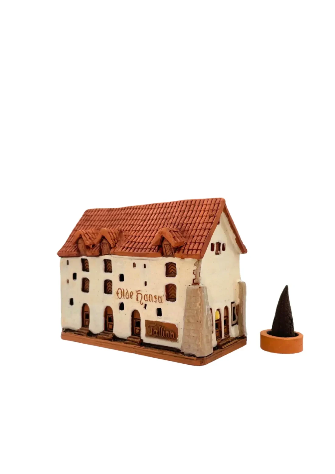 Old Hansa Tallinn | Handgefertigtes Miniaturhäuschen für Räucherkegel