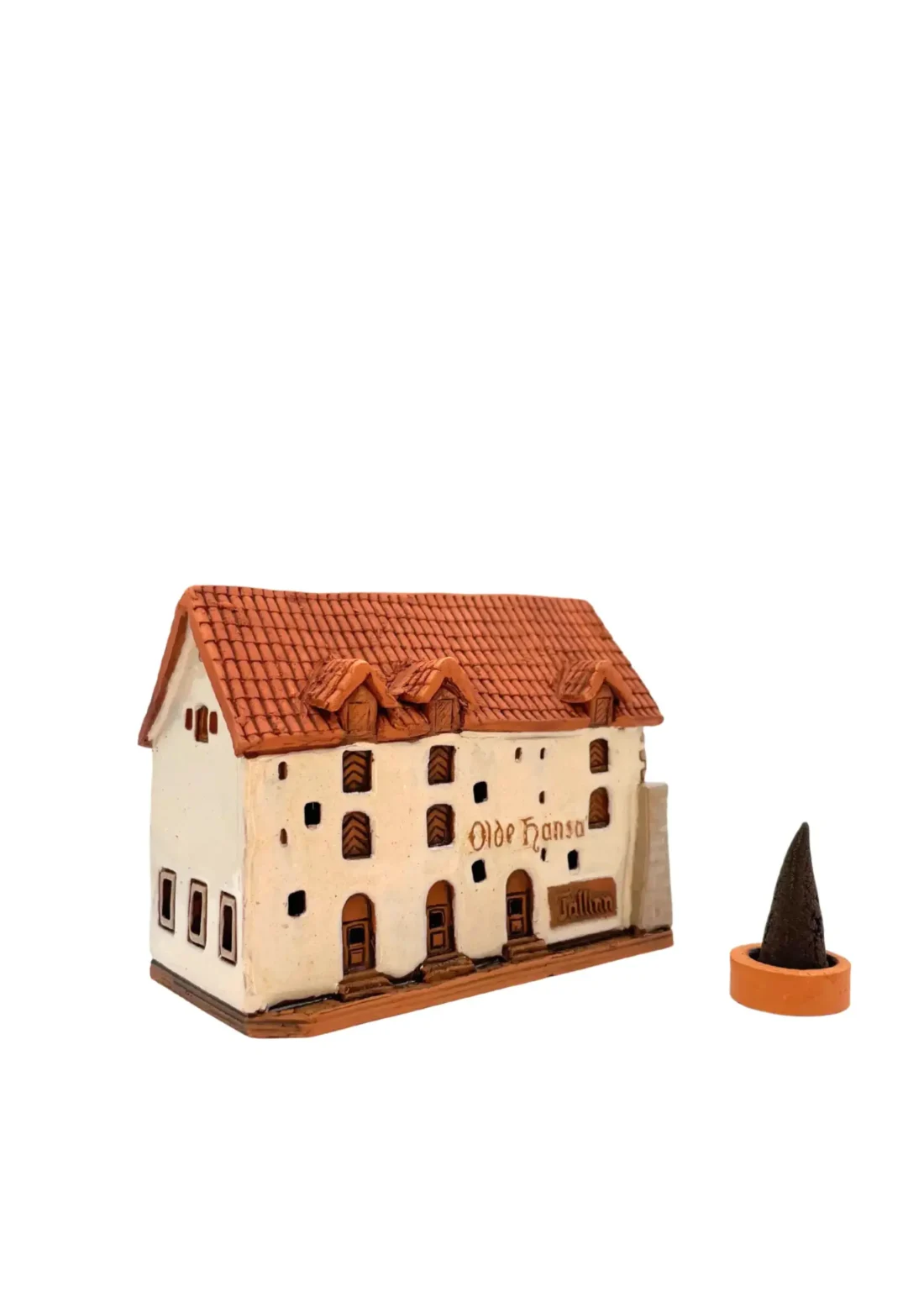 Old Hansa Tallinn | Handgefertigtes Miniaturhäuschen für Räucherkegel