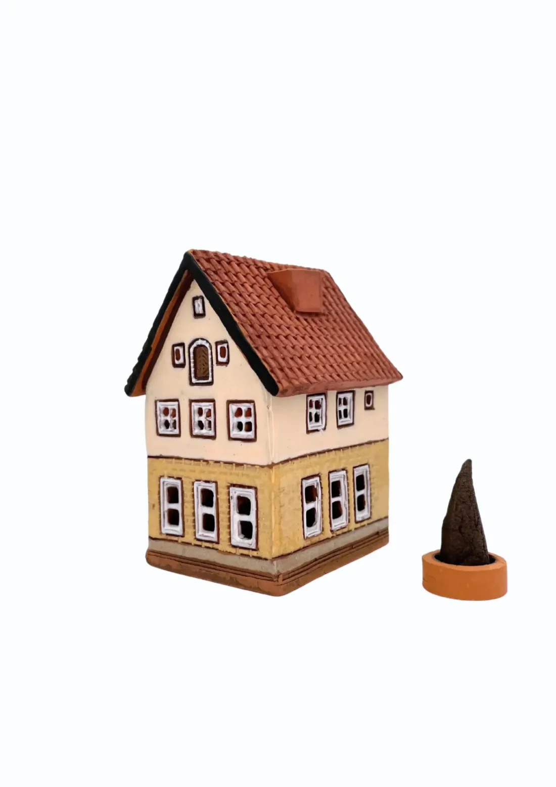 Altstadthaus Tallinn | Handgefertigtes Miniaturhäuschen für Räucherkegel