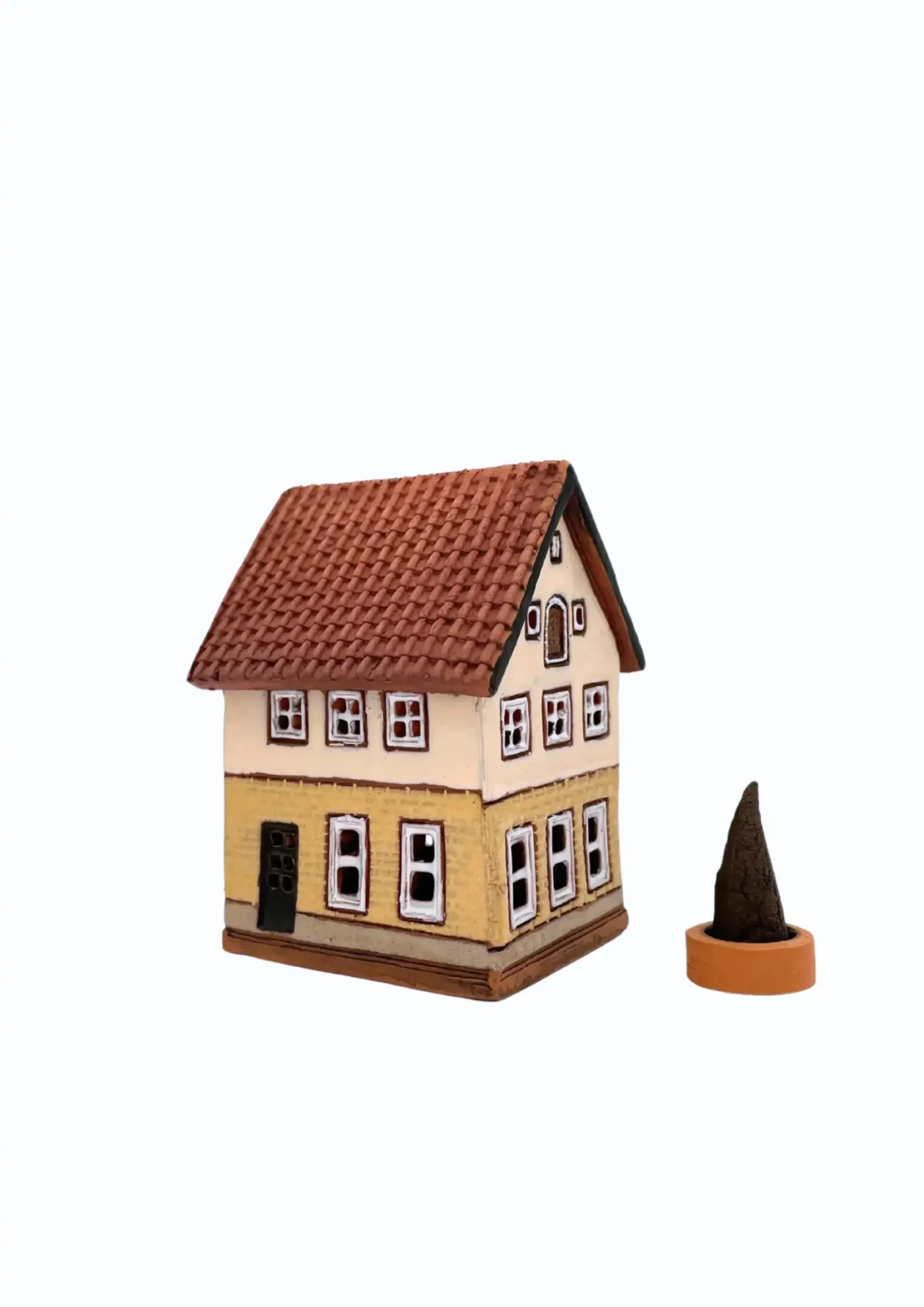 Altstadthaus Tallinn | Handgefertigtes Miniaturhäuschen für Räucherkegel – Bild 3
