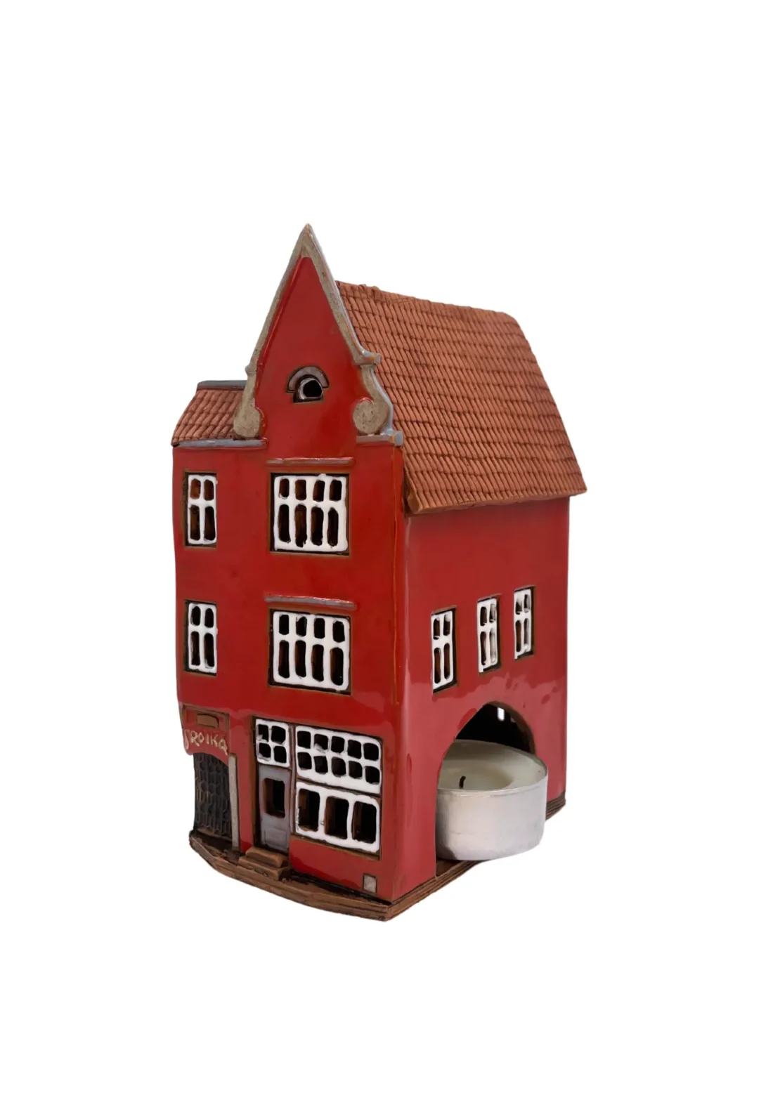 Troika Haus Tallinn | Handgefertigtes Miniaturhäuschen & Teelichthalter