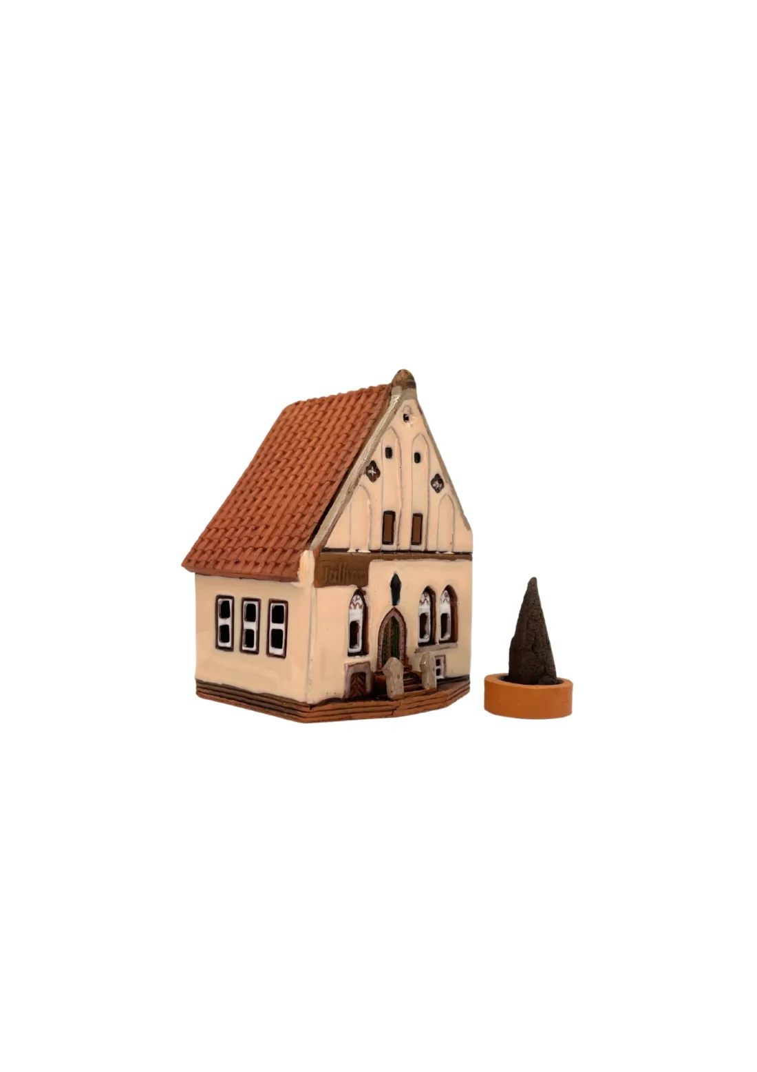 Medieval Bishop’s House Tallinn | Handgefertigtes Miniaturhäuschen für Räucherkegel