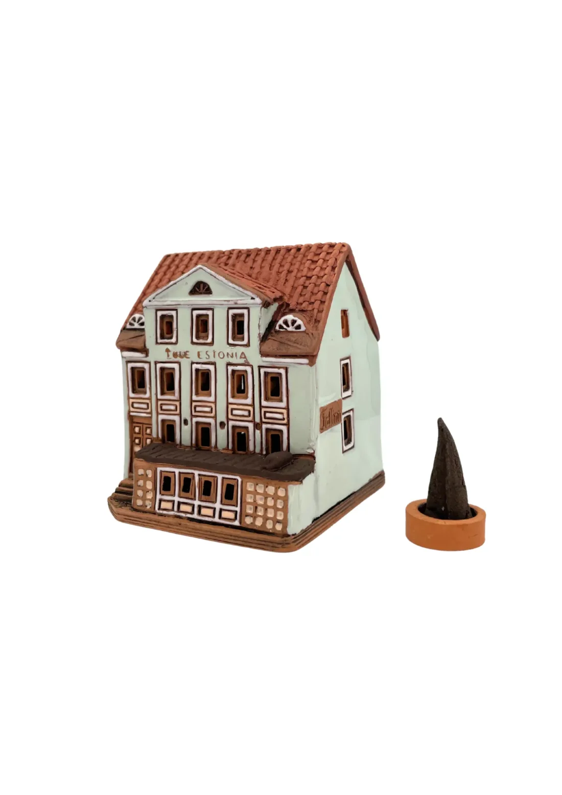 Tule Haus Tallinn | Handgefertigtes Miniaturhäuschen für Räucherkegel