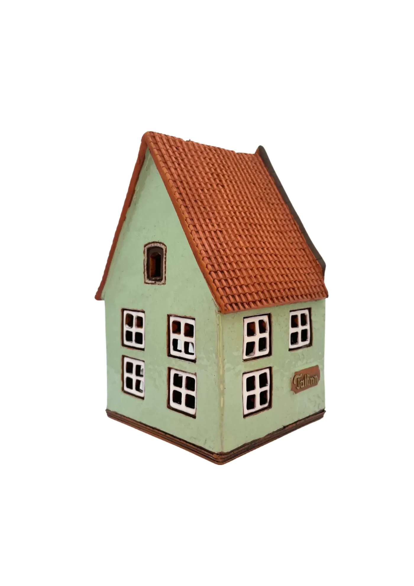 Rüütli Haus 12 Tallinn | Handgefertigtes Miniaturhäuschen & Teelichthalter – Bild 3
