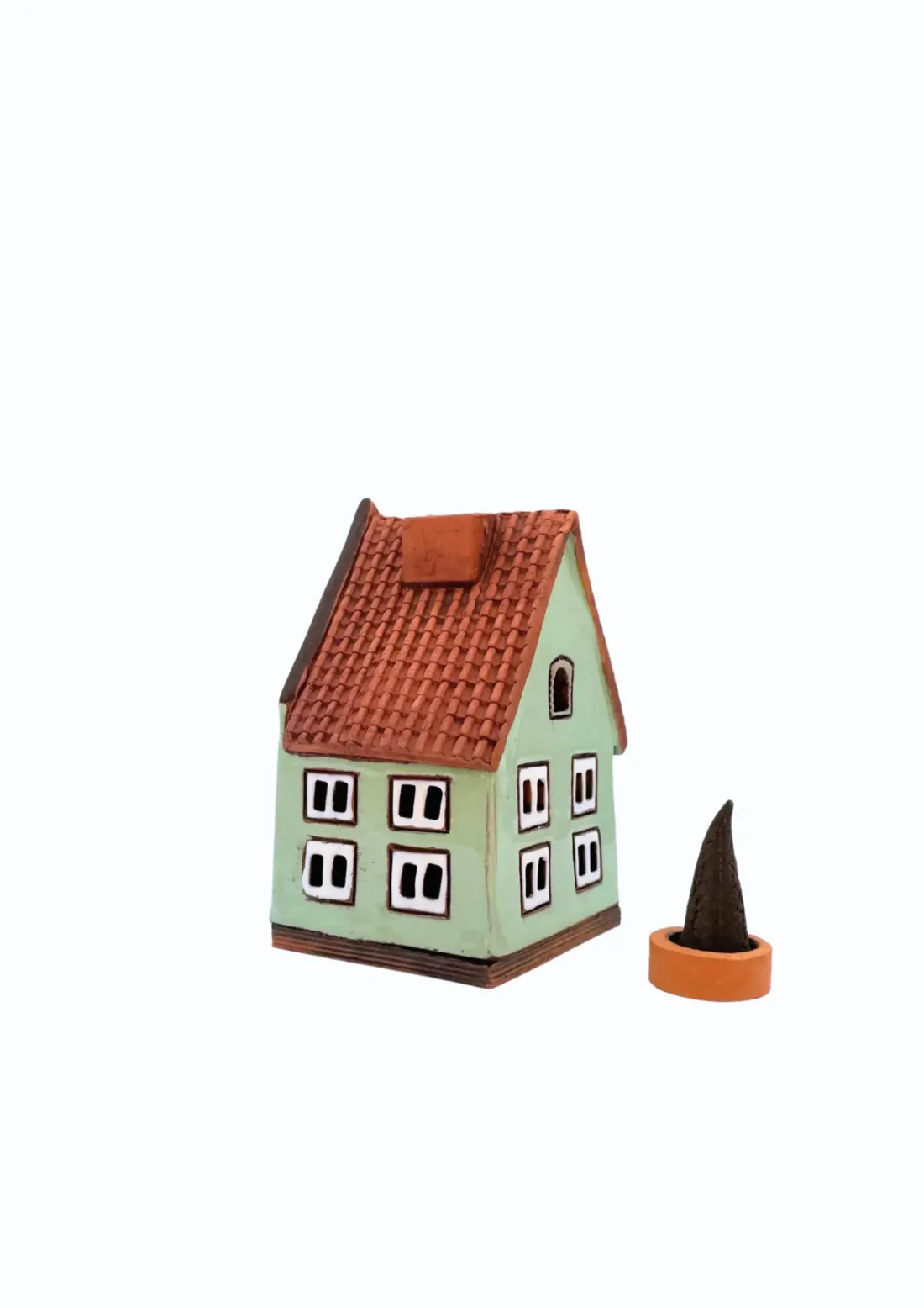 Rüütli Haus 12 Tallinn | Handgefertigtes Miniaturhäuschen für Räucherkegel