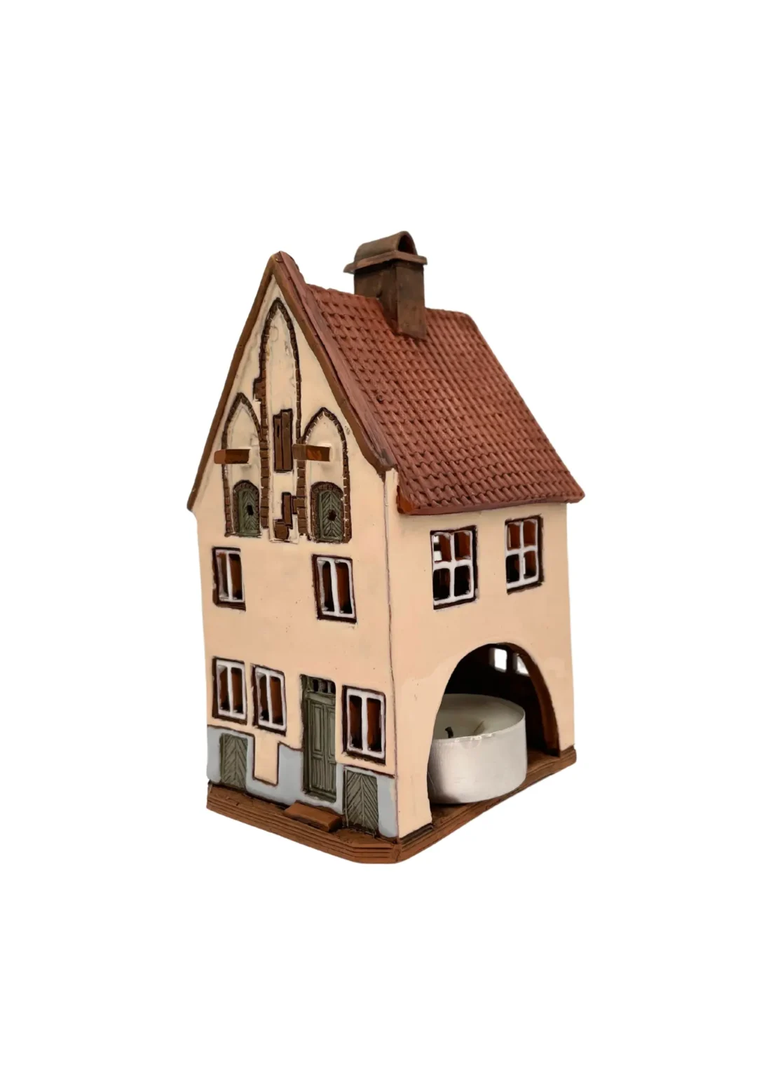 Rüütli Haus 12A Tallinn | Handgefertigtes Miniaturhäuschen & Teelichthalter